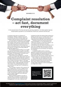 Complaint resolution